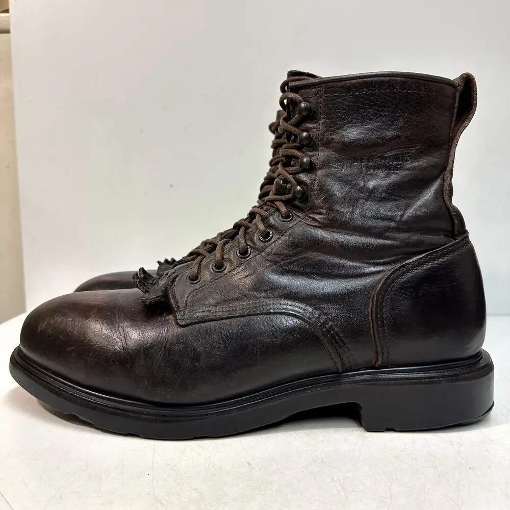 GUC Red Wing 4451 Supersole Steel Toe Safety Boots Conductor Made in USA 12 D